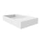 Castello Usa Juniper 30 in Left Basin Solid Surface Wall-Mounted Bathroom Sink in White with No Faucet Hole CB-GM-2056-30-L-NH - alternate 2
